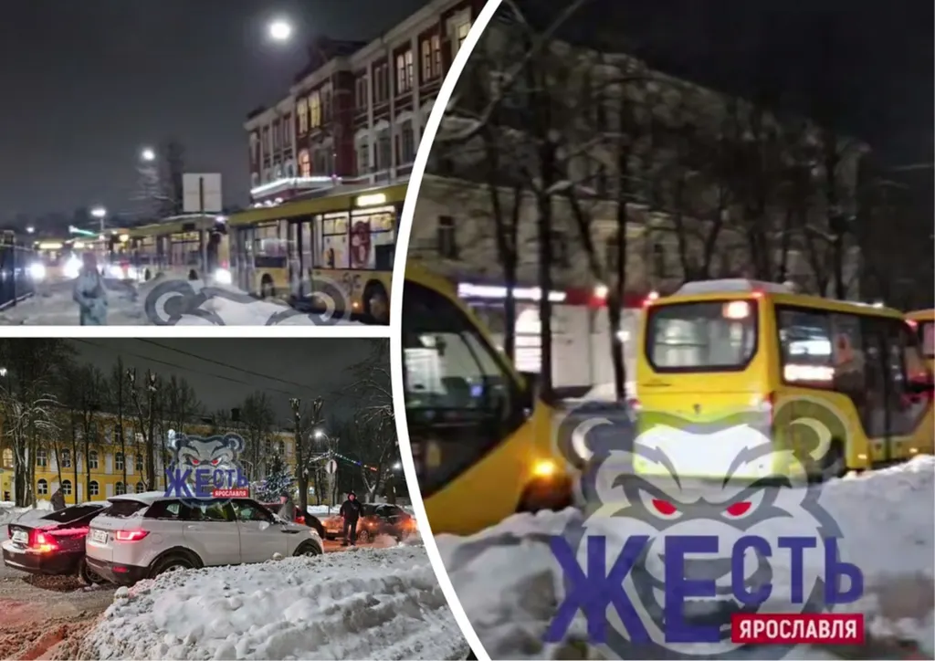 Проезд автобусов на Перекопе в Ярославле был блокирован из-за ДТП